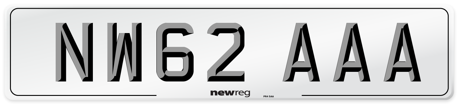 NW62 AAA Number Plate from New Reg